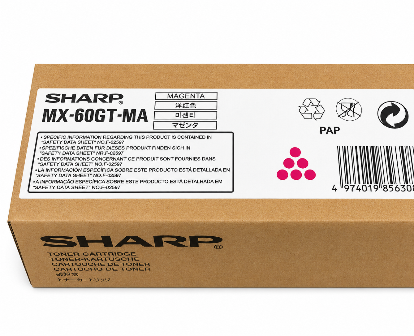 Sharp MX-60GT-MA Magenta Toner Cartridge