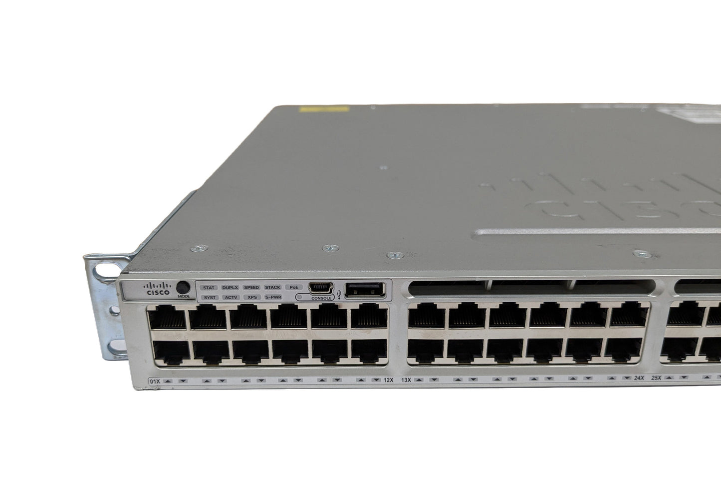 Cisco WS-C3850-48P-S 48 Port Gigabit PoE Switch  Network Module C3850-NM-2-10G