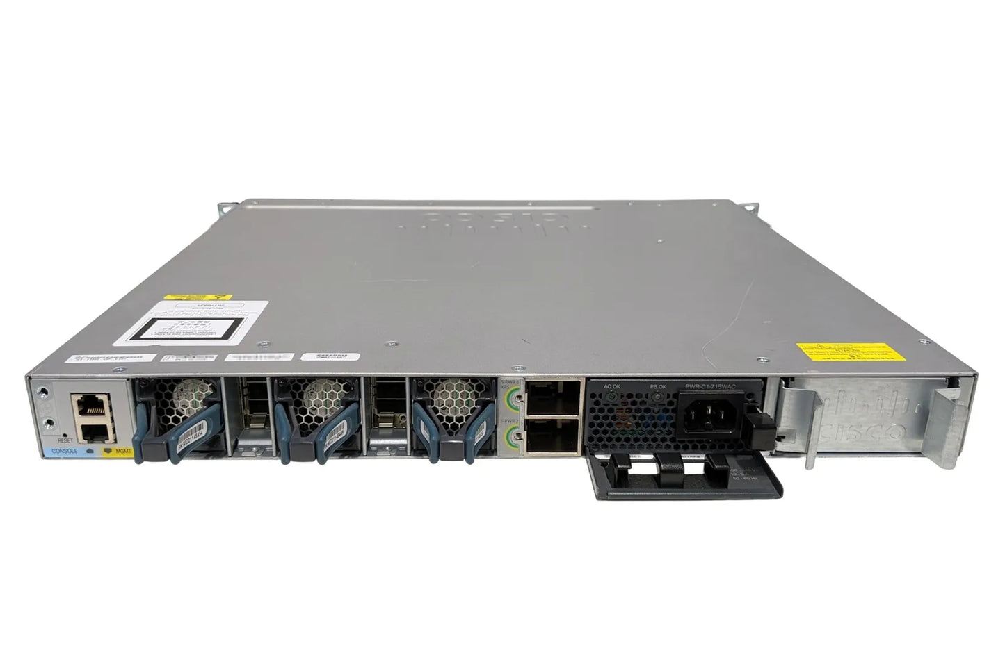Cisco WS-C3850-48P-S 48 Port Gigabit PoE Switch  Network Module C3850-NM-2-10G