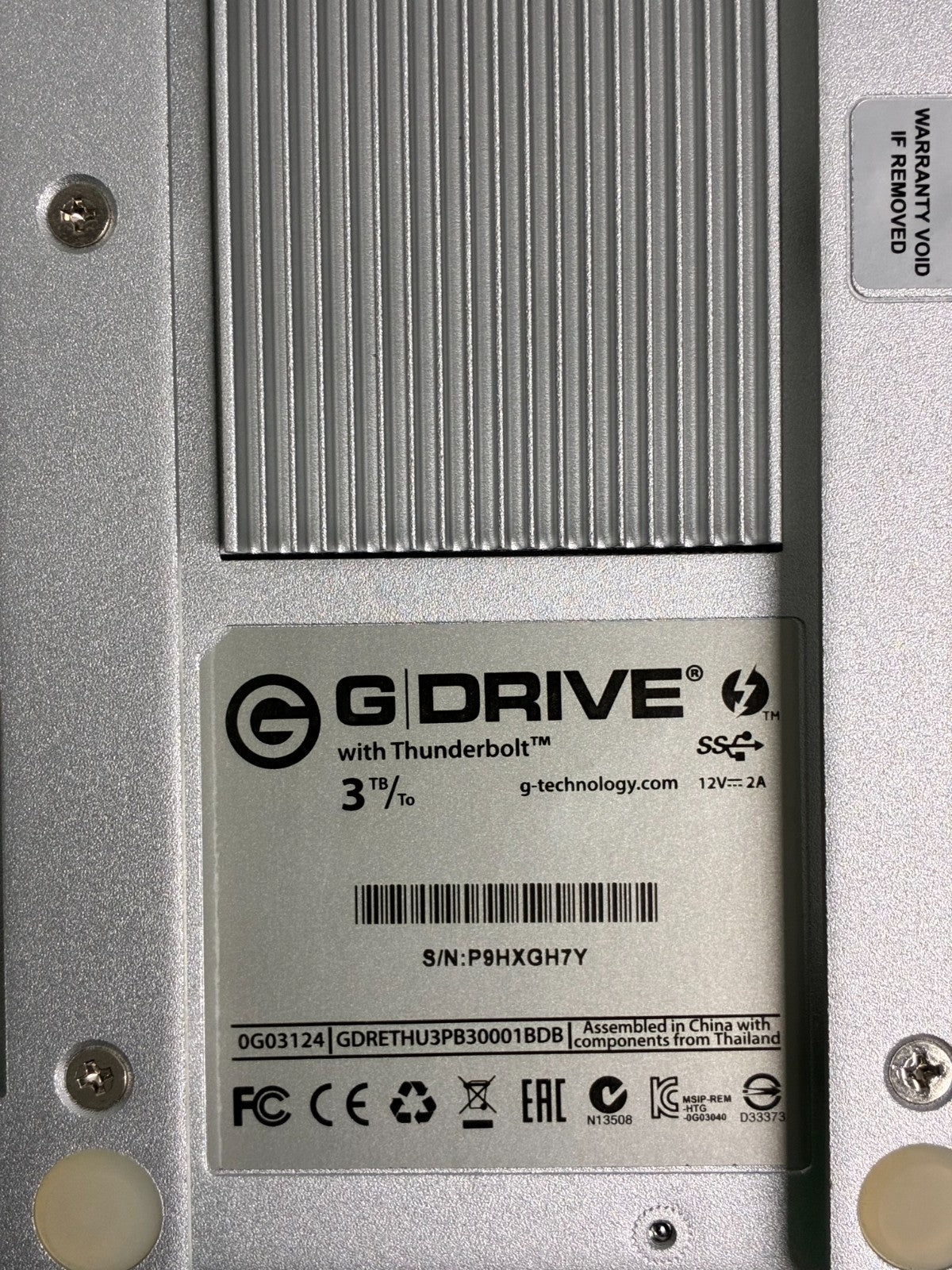 G Technology G Drive - 0G03124 With Thunderbolt 3TB  Hard Drive4