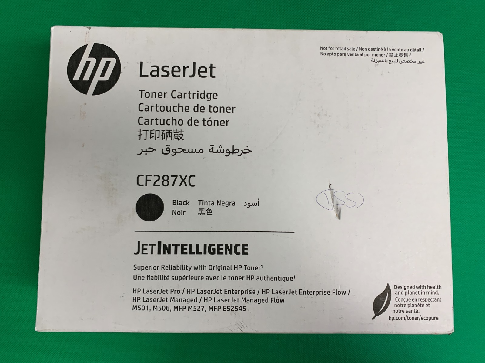 Genuine HP LaserJet CF287XC Toner Cartridge M501, M506, M527, MFP E525450