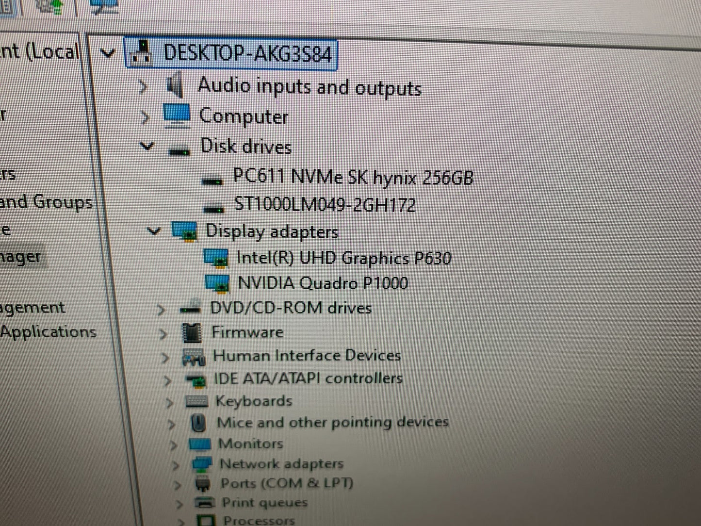 Dell Precision 3440 Xeon W-1270 3.20GHz / 32GB / 512GB SSD & 1TB HDD3