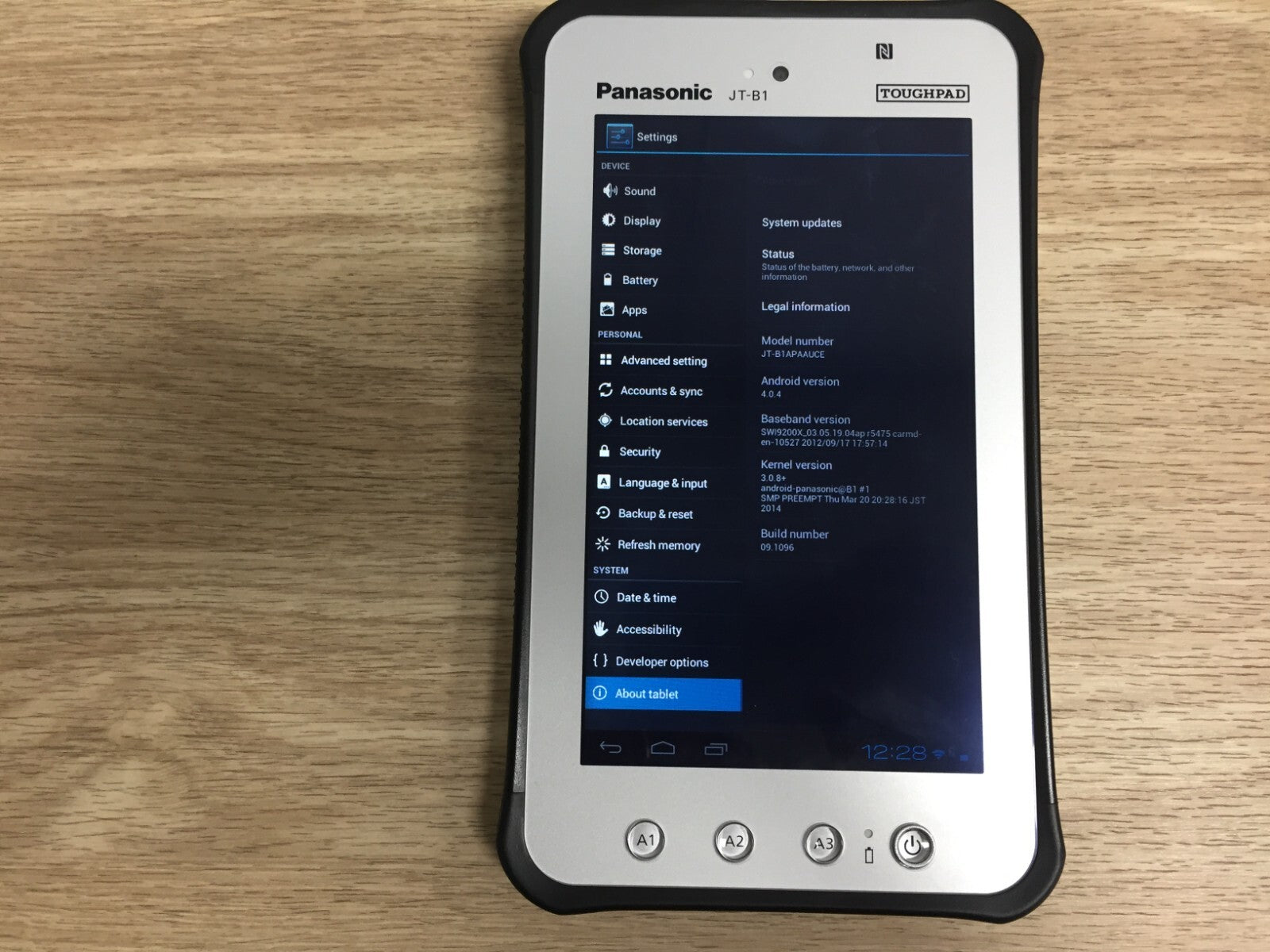 Panasonic JT-B1 Android ToughPad Tablet 7-Inch 16GB0