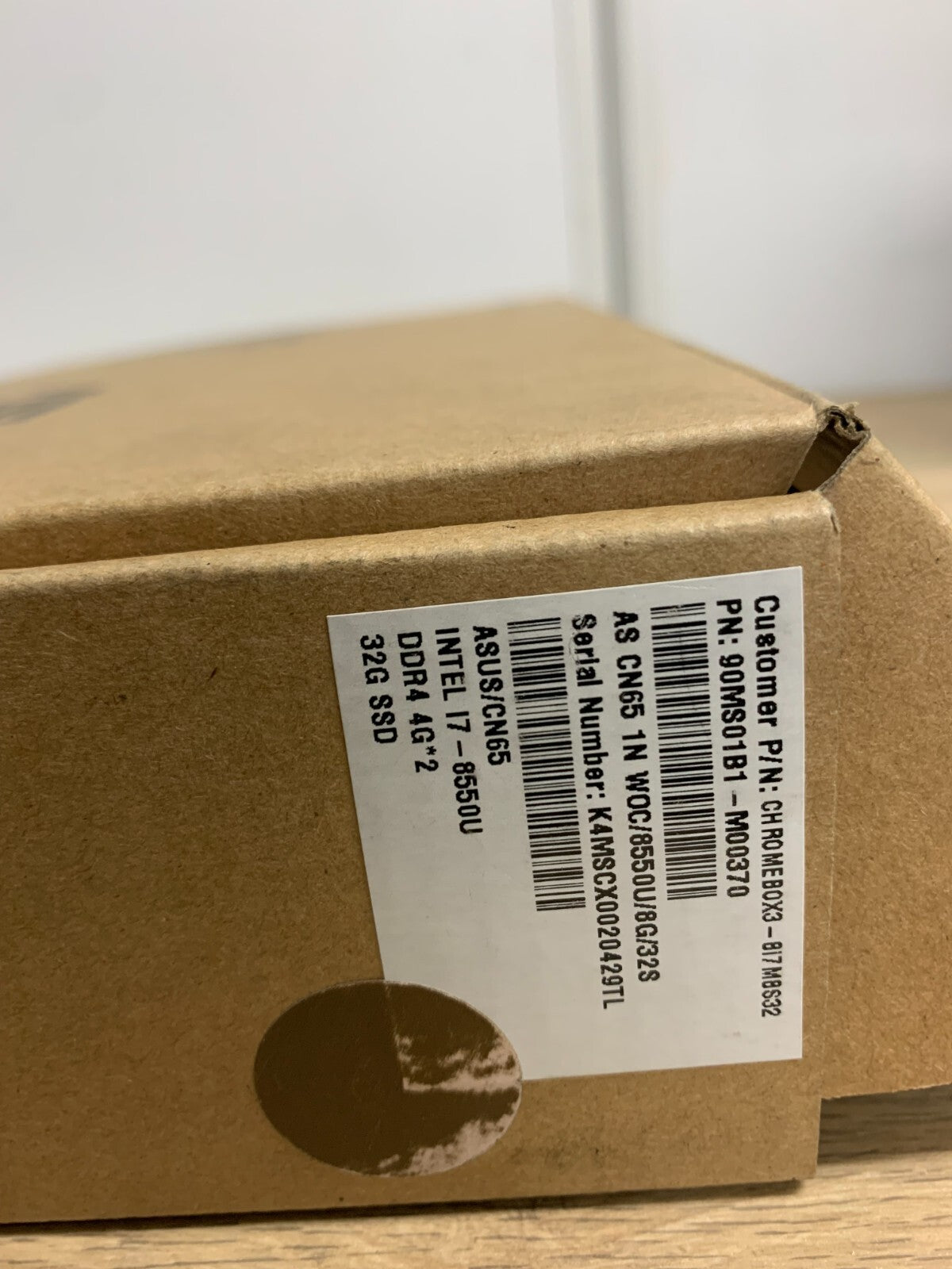 New ASUS ChromeBox3 CN65, Intel i7-8550U Processor, 8GB RAM, 32GB SSD2
