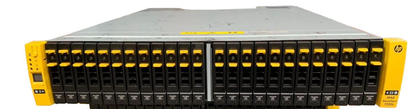 HP 3PAR StoreServ 7200c Storage Array With 24x 600GB SAS 2.5" Hard Drives0