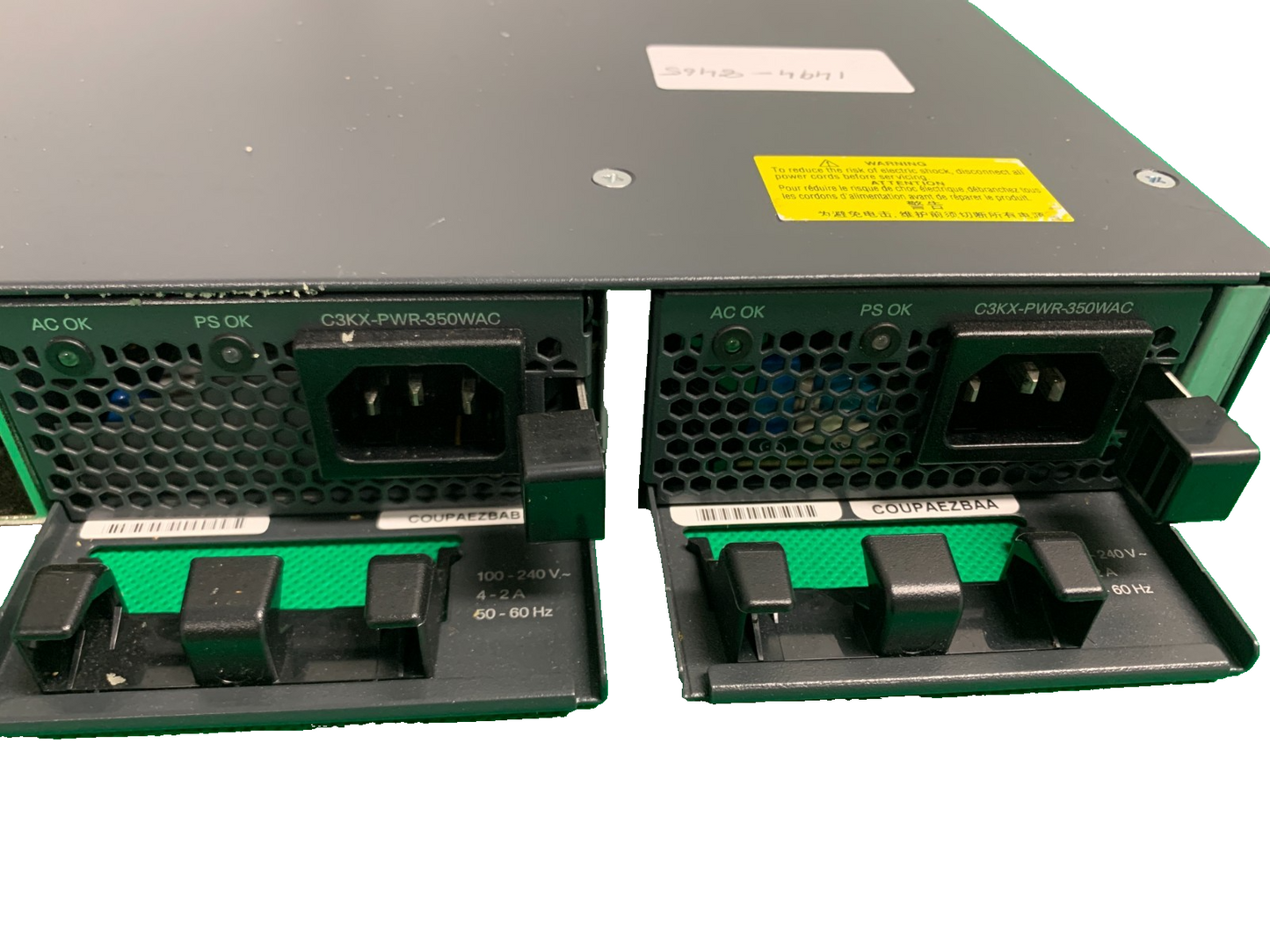 Cisco catalyst 3750-X Series WS-C3750X-48T-S 48 Port Switch With C3KX-NM-10G3