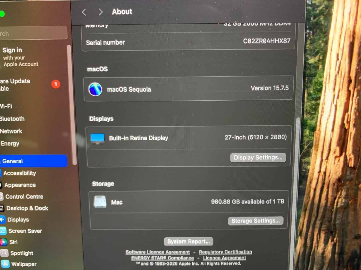 Apple iMac Pro 27" Intel Xeon W 3.2GHz / 32GB Ram / 1TB Hard Drive 8GB Graphics3