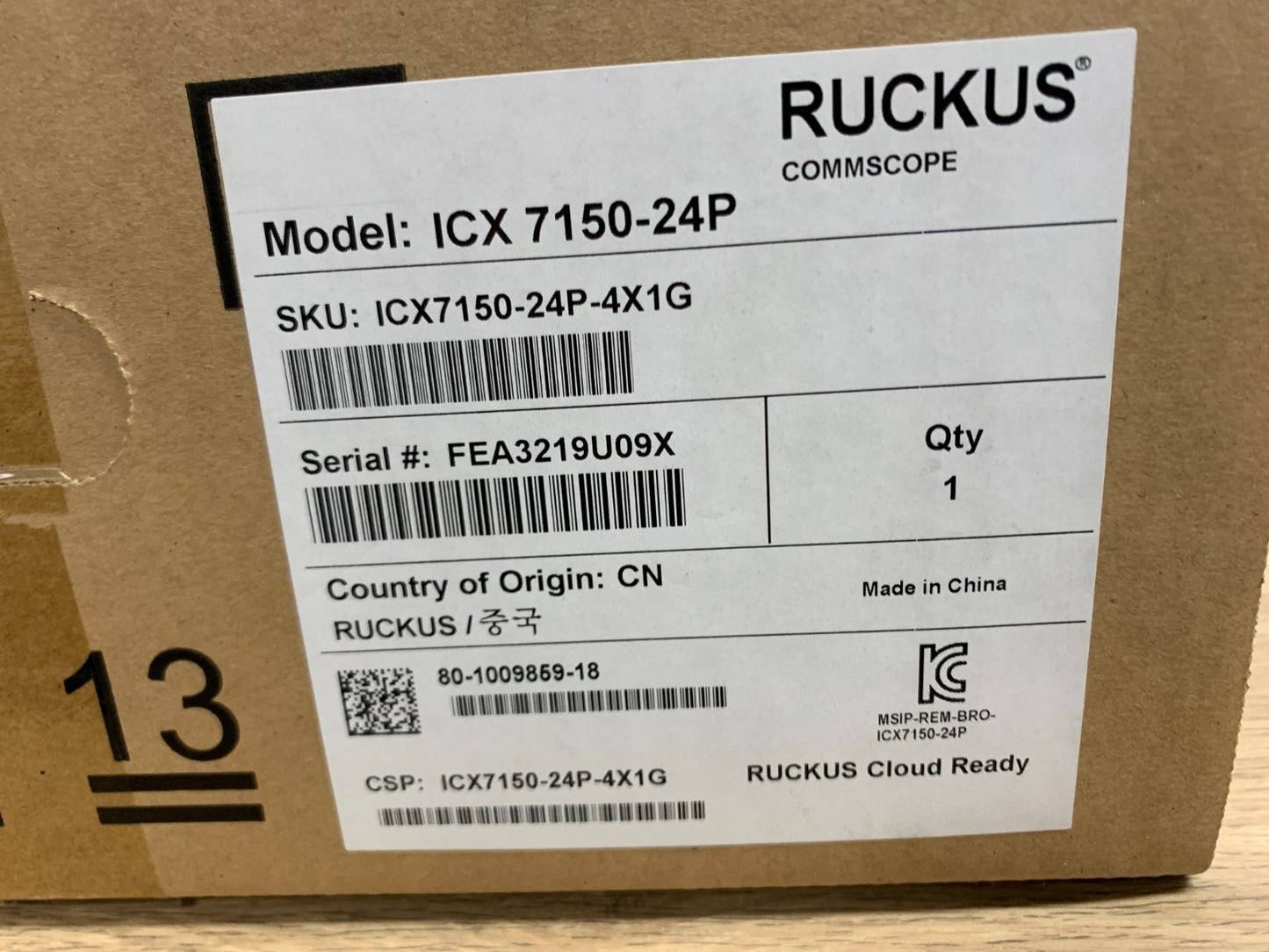 RUCKUS ICX 7150-24P 24 Ports 1G PoE Switch0