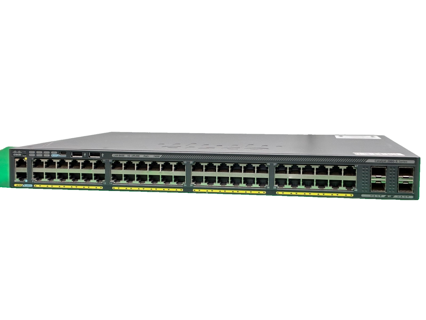 CISCO Catalyst 2960-X Series WS-C2960-48FPS-L PoE 48 Port Gigabit (740W)0