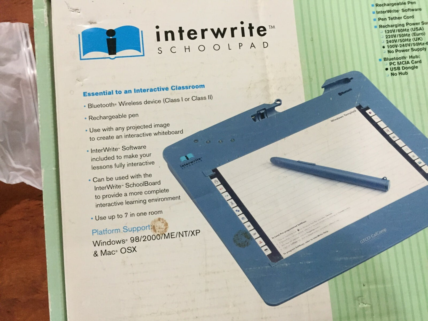 GTCO Interwrite SchoolPad 400 With Pen4