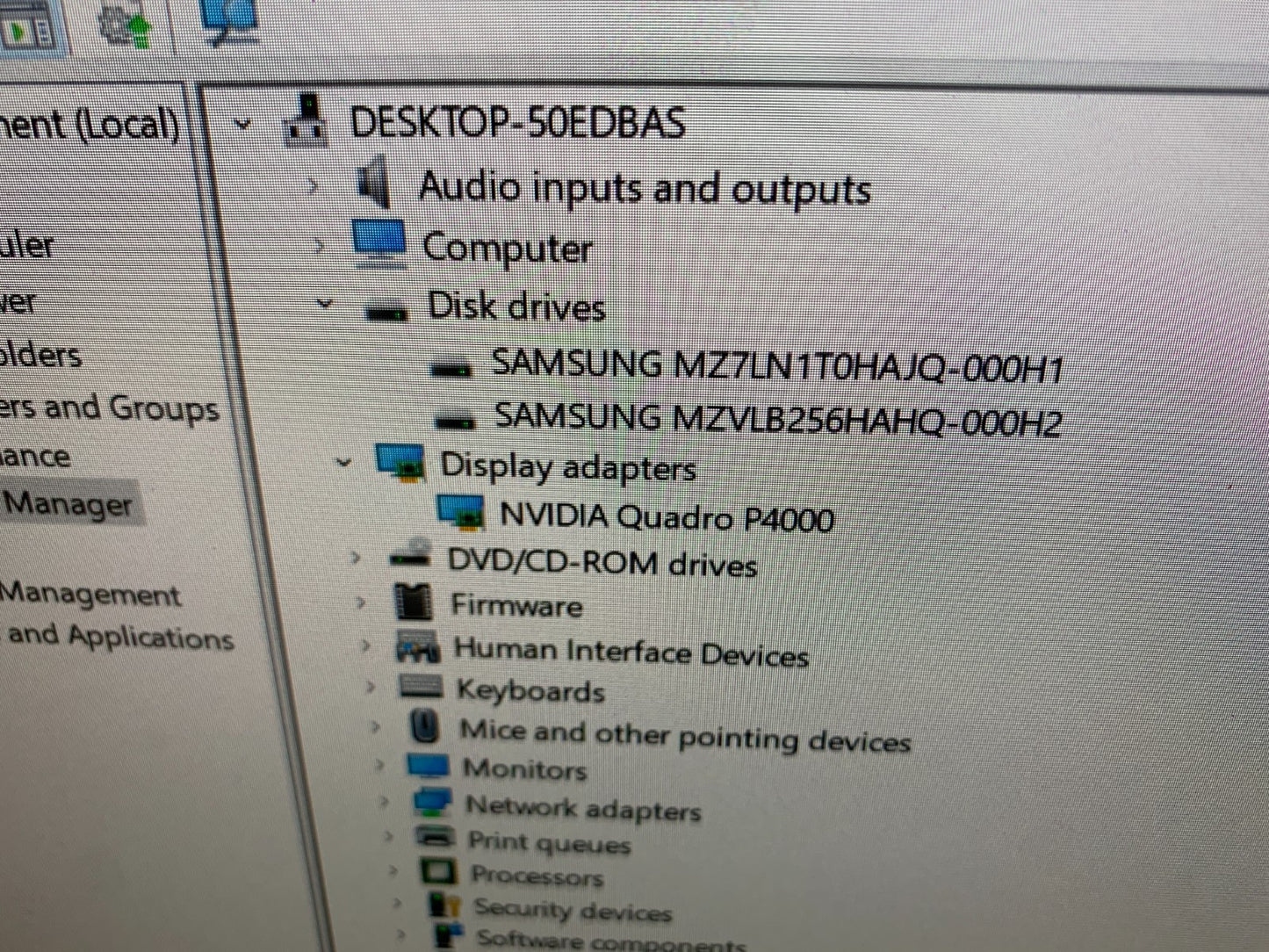 HP Z4 G4 Workstation Xeon W-2245 3.90GHz / 64GB Ram / 256GB SSD & 1TB SSD3