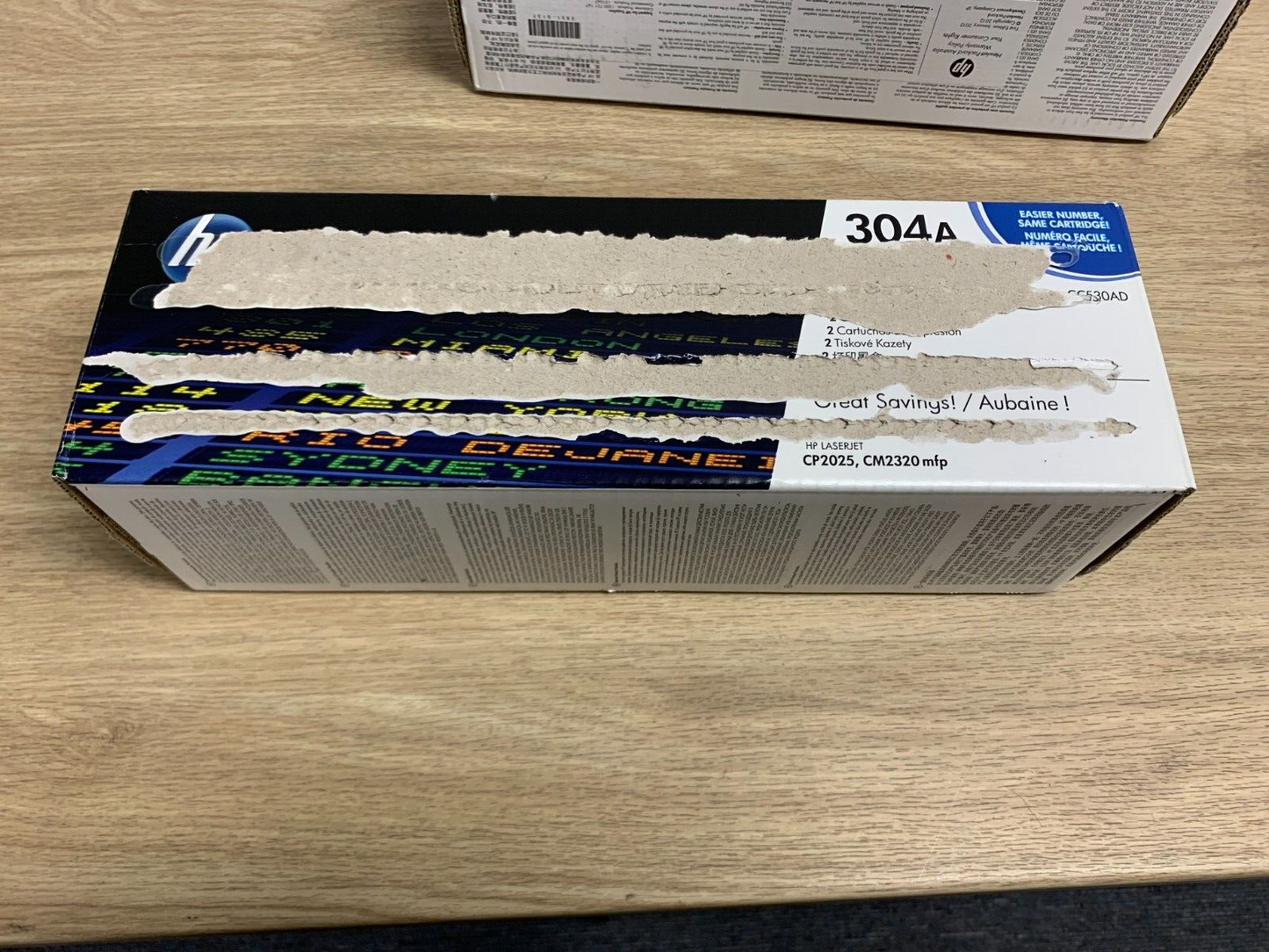 HP LaserJet 304A Black Cartridge CC530AD for CP2025 CM2320mfp0