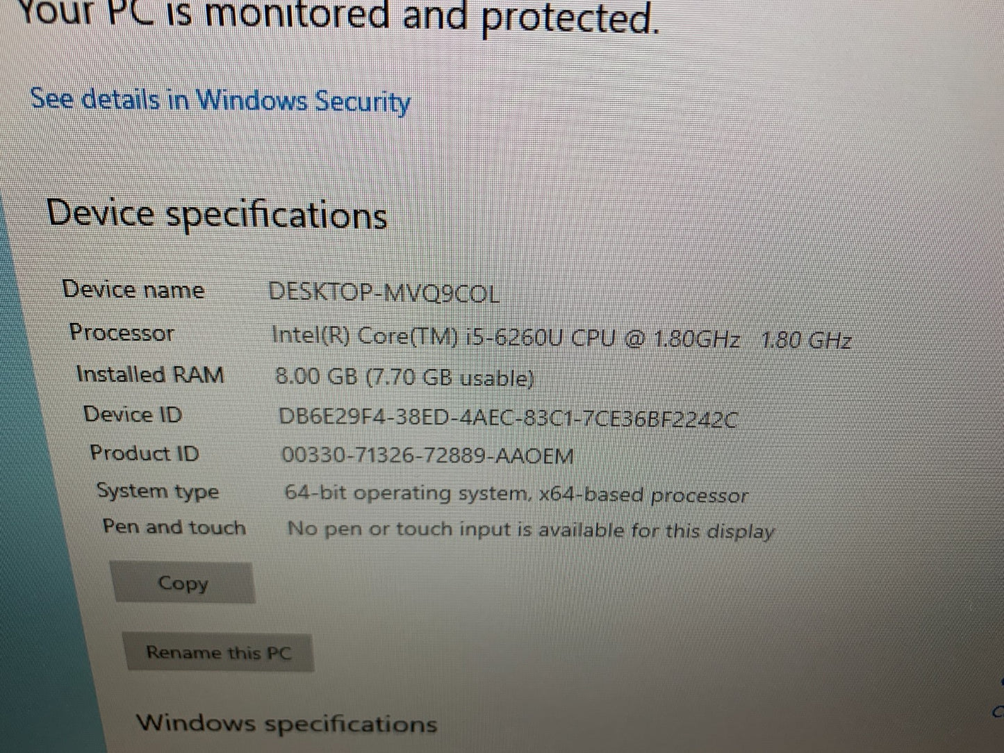 Intel NUC NUC6i5SYK i5-6260U 1.80GHz / 8GB / 128GB SSD3