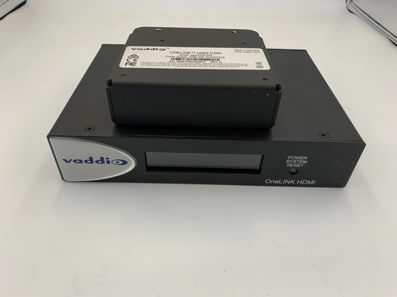 Vaddio OneLINK HDMI Interface System for HDBaseT Cameras NO PSU0