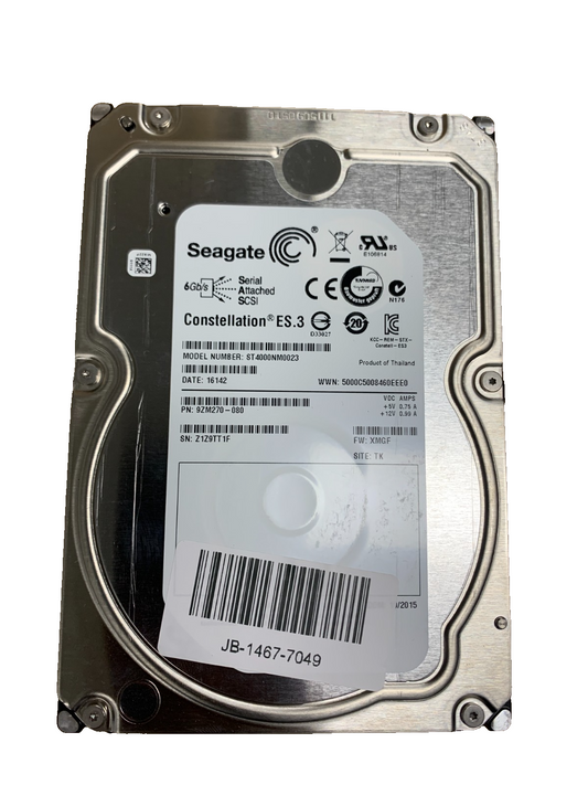 Seagate Constellation  4TB 6Gb/S SAS 3.5" Server / WorkStation Hard Drive0