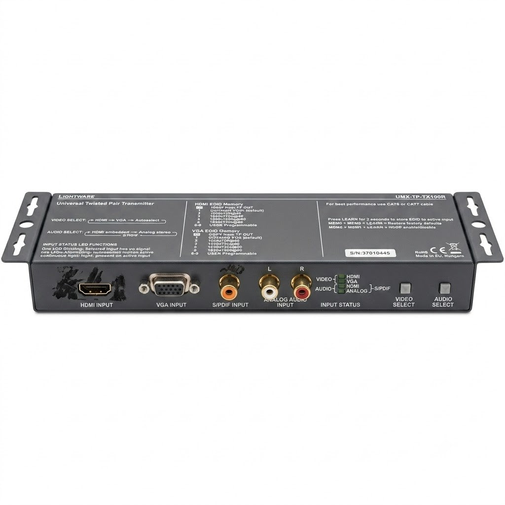 Lightware Universal Twisted Pair Transmitter UMX-TP-TX100R No Adapter