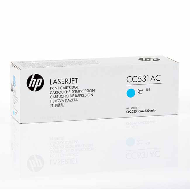 HP CC531AC Cyan Toner Cartridge for CP2025, CM2320mfp