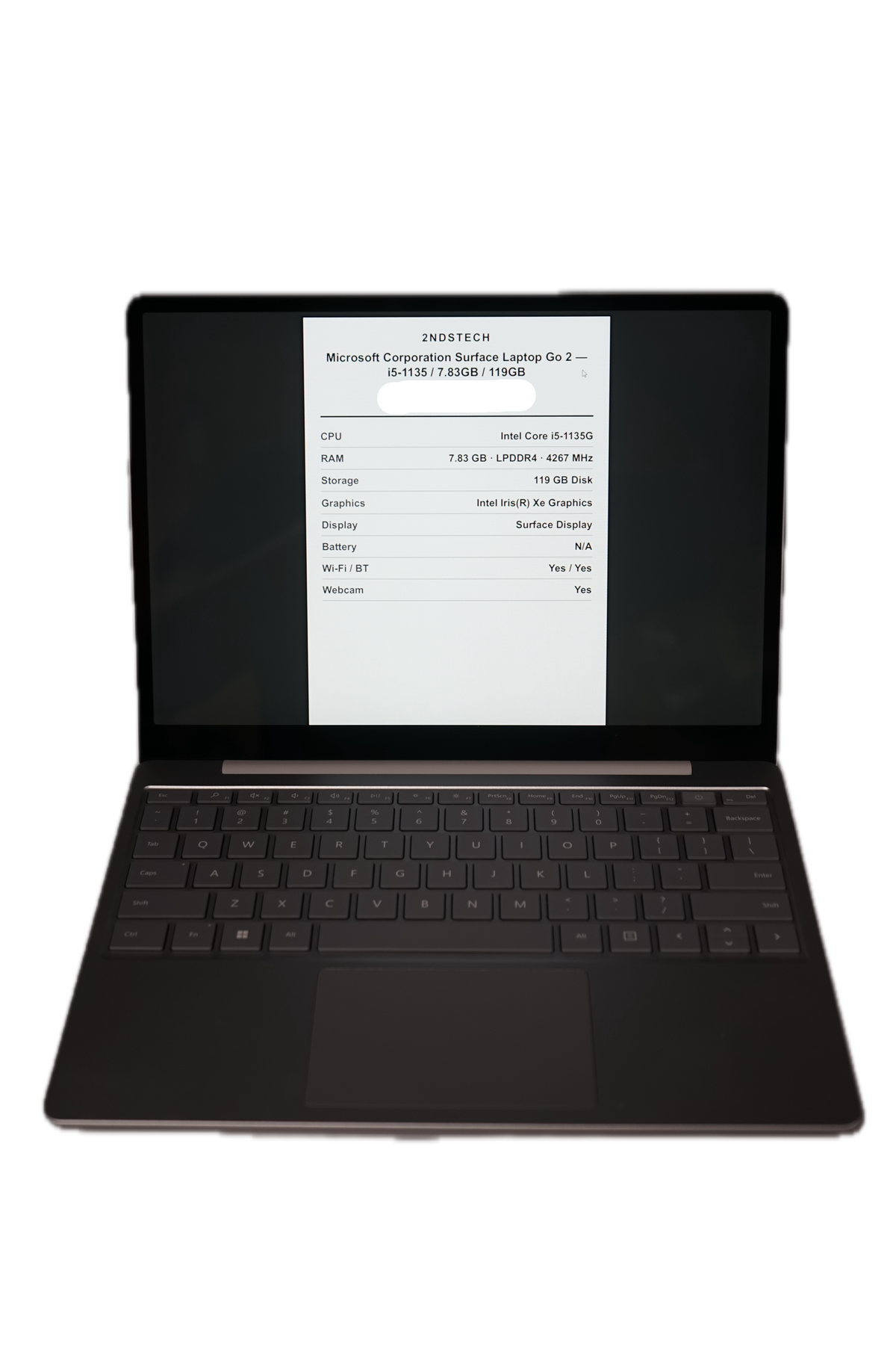 Microsoft Surface Laptop Go 2 12.4" i5-1135G7 8GB 128GB SSD Win11 Pro