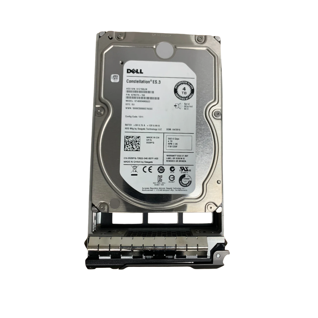 Dell Constellation 4TB 3.5" SAS 6Gbps Hard Drive 0529FG 7.2K