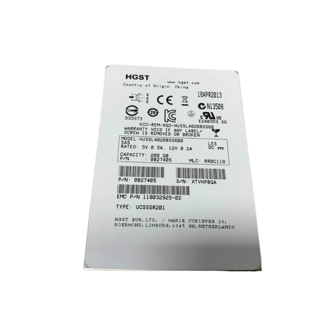 HGST 200GB SSD SAS 2.5" Server / WorkStation Hard Drive