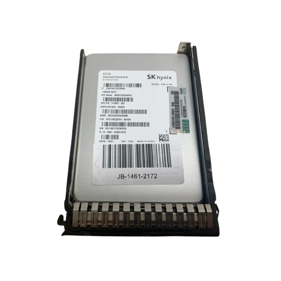 HP Enterprise 1.92TB SSD SATA DS 2.5" Hard Drive 1920GB SSD With Caddy