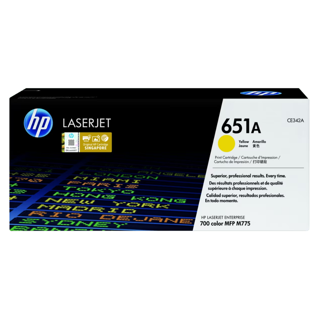 HP LaserJet 651A CE342A Yellow Print Cartridge for700 MFP M775