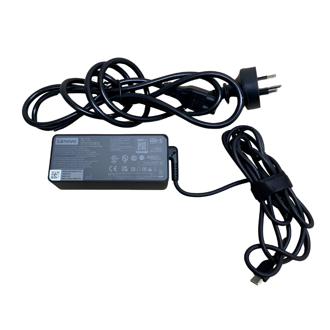 Lenovo Genuine USB-C Laptop Charger 65W AC Adapter PSU With Cable
