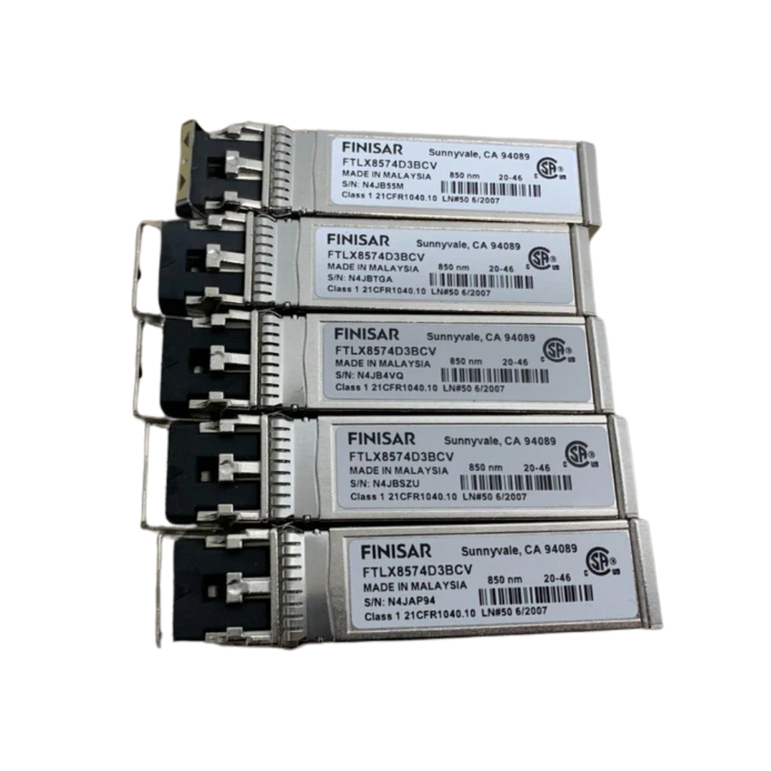 Lot of 5 FINISAR FTLX8574D3BCV 02WG442 Fibre Optic Transmitters, Receivers