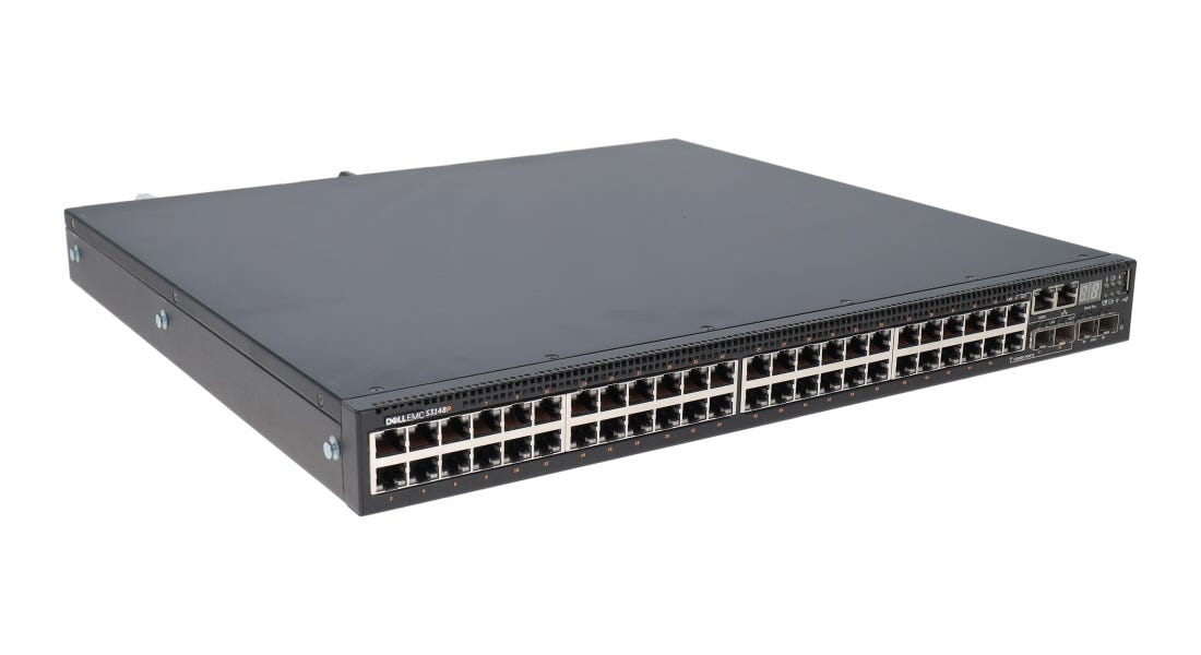 Dell S3148P 48-Port PoE+ Gigabit Managed Switch w/ 2x 10Gb SFP