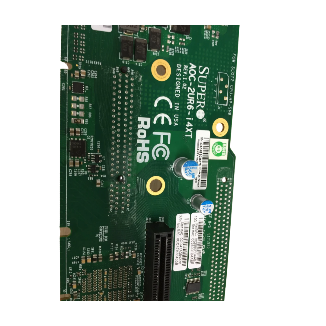 Super Micro AOC-2UR6-i4XT 4x10Gbase-T 2U Ultra Riser Adapter