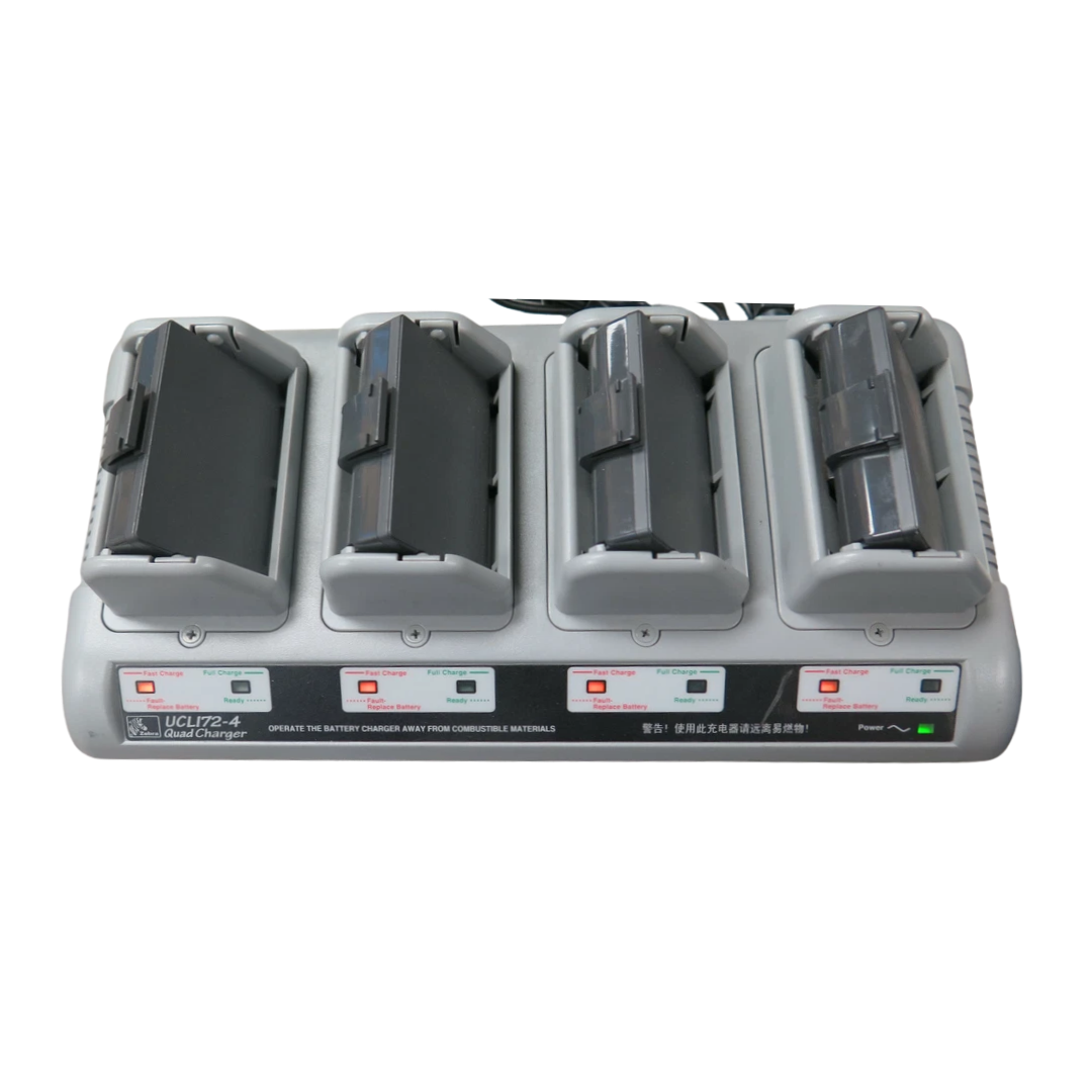 Zebra AC18177-3 QLn Series Li-Ion Quad Charger UCLI72-4 (Charges Up To 4 Battery