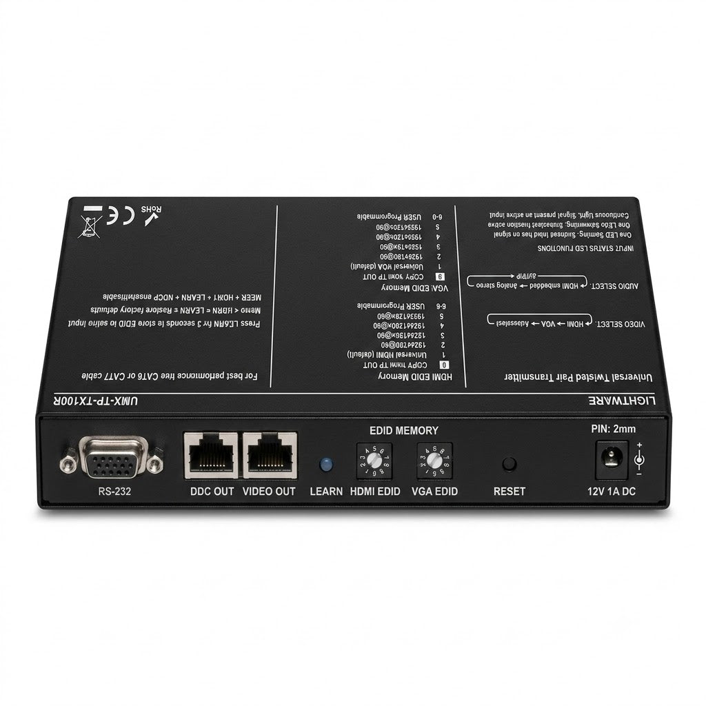 Lightware Universal Twisted Pair Transmitter UMX-TP-TX100R No Adapter