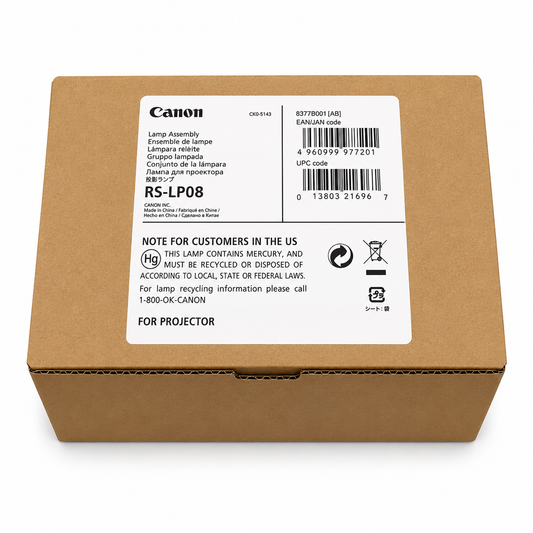 Genuine Canon RS-LP08 Lamp Replacement for the Canon WUX400ST Pro, Canon WUX450