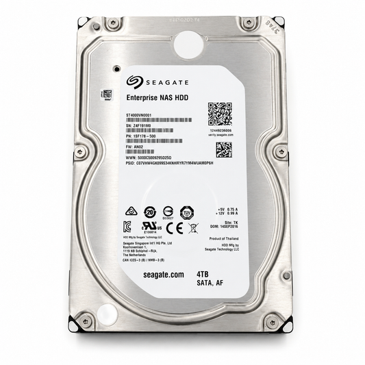 Seagate Enterprise NAS HDD 4TB SATA 3.5" Hard Drive