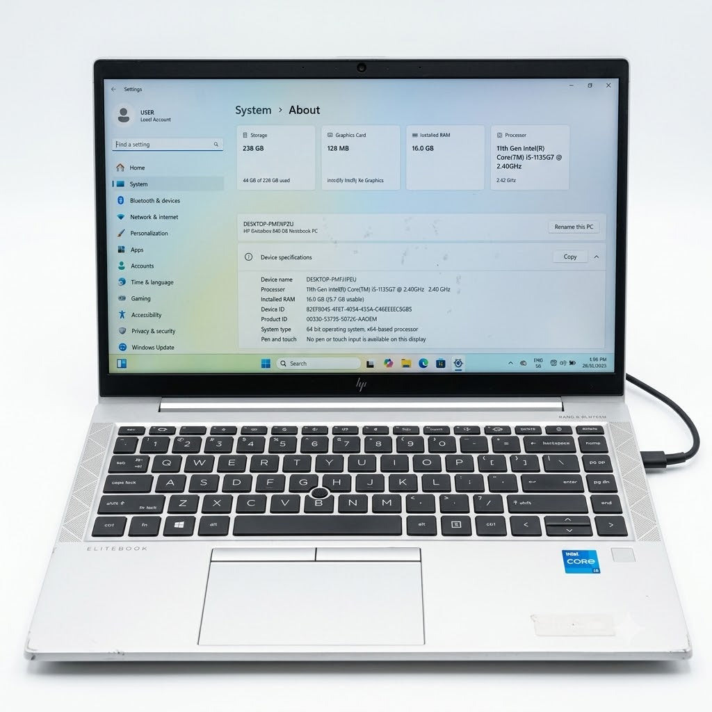 HP EliteBook 840 G8 11th Gen i5-1135G7 2.40GHz / 16GB / 256GB SSD