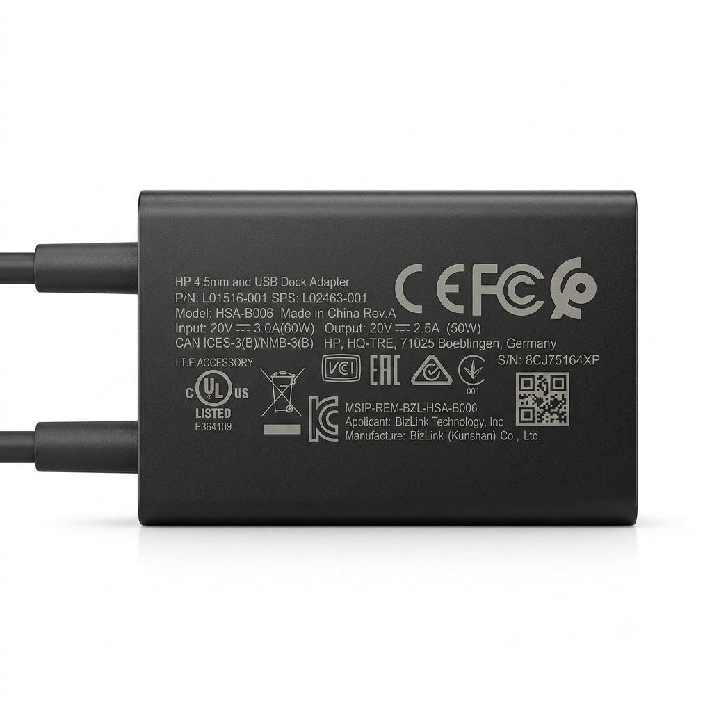 HP 4.5mm and USB Dock Adapter L01516-001 L02463-001 L01515-001