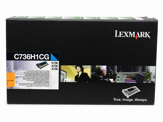 Lexmark C736H1CG Cyan Toner Cartridge for C736 X736 X738