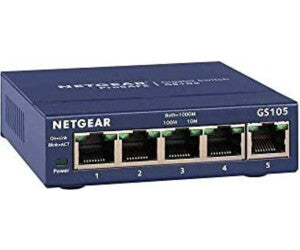 Netgear ProSafe 5 Port Gigabit Switch GS105 With Adapter
