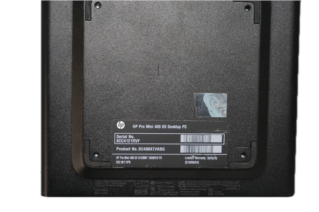 HP Pro Mini 400 G9 i5-12500T 16GB 512GB SSD Win11 Pro
